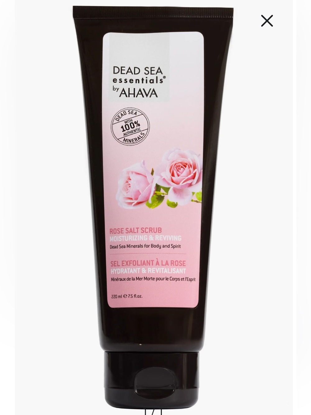 Ahava Rose Body Scrub*Dead Sea Essentials*100% Dead Sea Salt